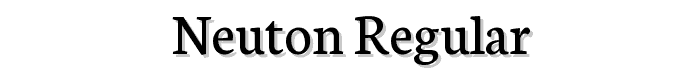 Neuton Regular font